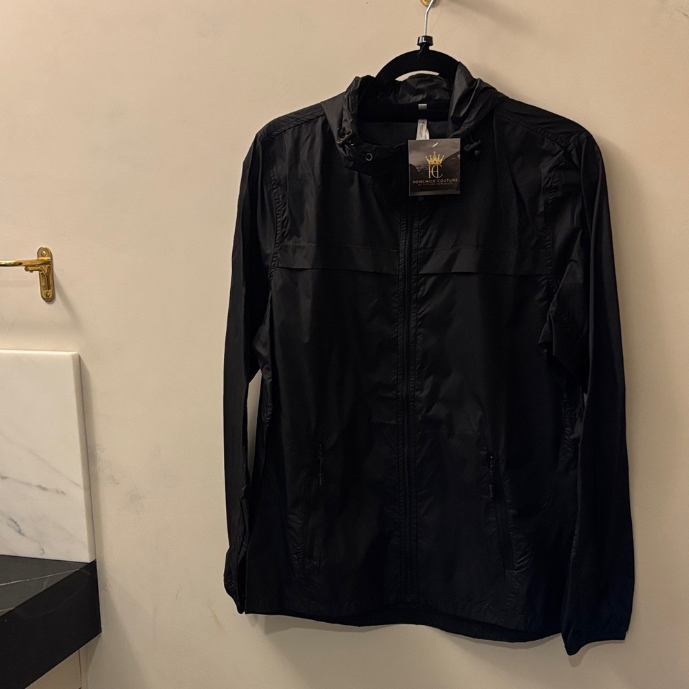 Mono B Classic Black Windbreaker Jacket